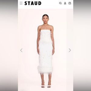 STAUD shell set (Kristen Top & Makayla Skirt) size Medium